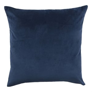Renwil Lapis 20x20&quot Square Modern Fabric Decorative Pillow in Navy Blue