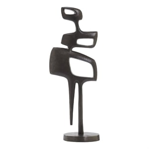 Renwil Pacino 21x7.5&quot Modern Aluminum Decorative Statue in Antique Nickel