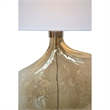 Renwil Benedek 1-Light Modern Metal Table Lamp in Clear & White
