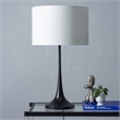 Renwil Salvora 1-Light Modern Metal Table Lamp in Black & White
