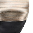Renwil Ignacio 1-Light Modern Mango Wood Table Lamp in Black & White