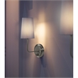 Renwil Hydra 1-Light Modern Metal & Cotton Wall Sconce in Nickel