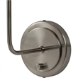 Renwil Hydra 1-Light Modern Metal & Cotton Wall Sconce in Nickel
