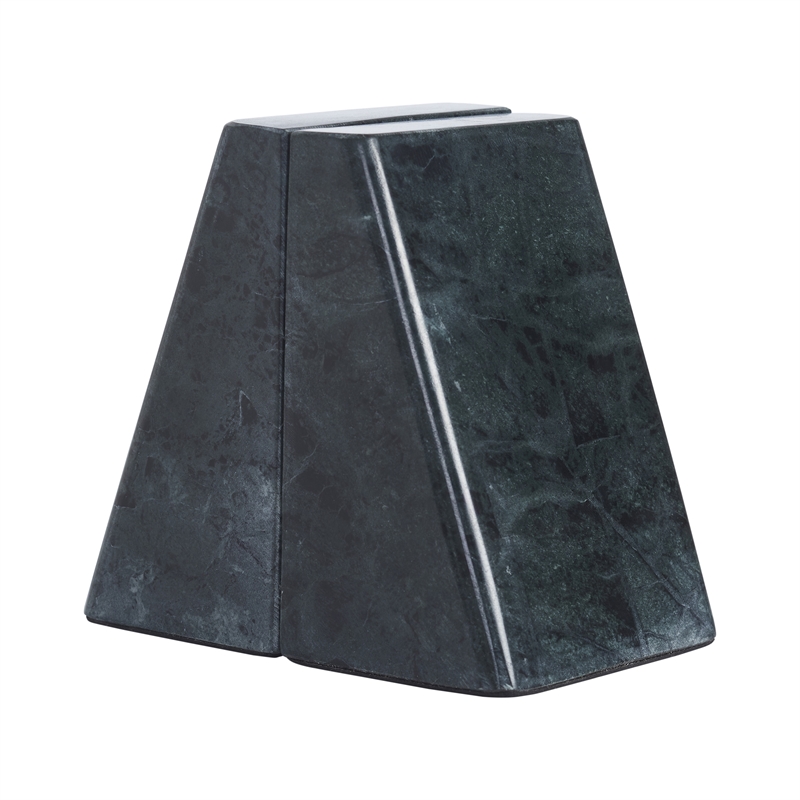 Poema Bookends Green Sanwar Marble