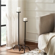 Agra Candle Holder Matte Black