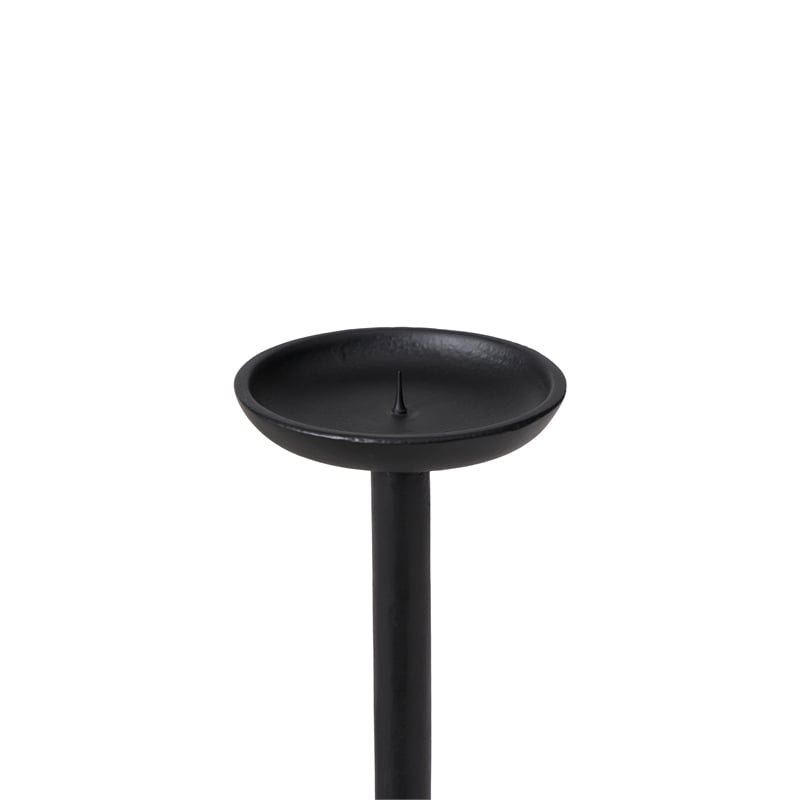 Agra Candle Holder Matte Black