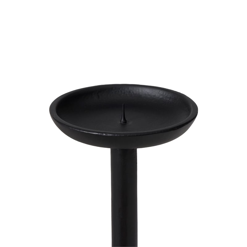 Agra Candle Holder Matte Black