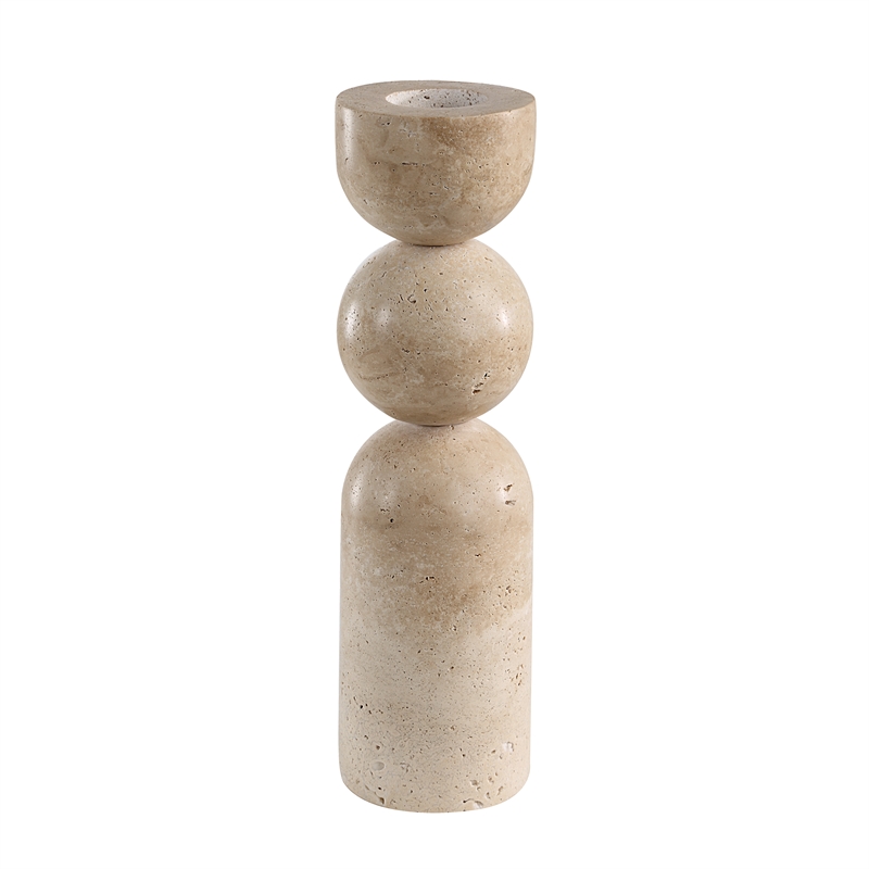 Amarena Candle Holder Natural Beige