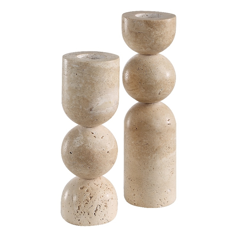 Amarena Candle Holder Natural Beige