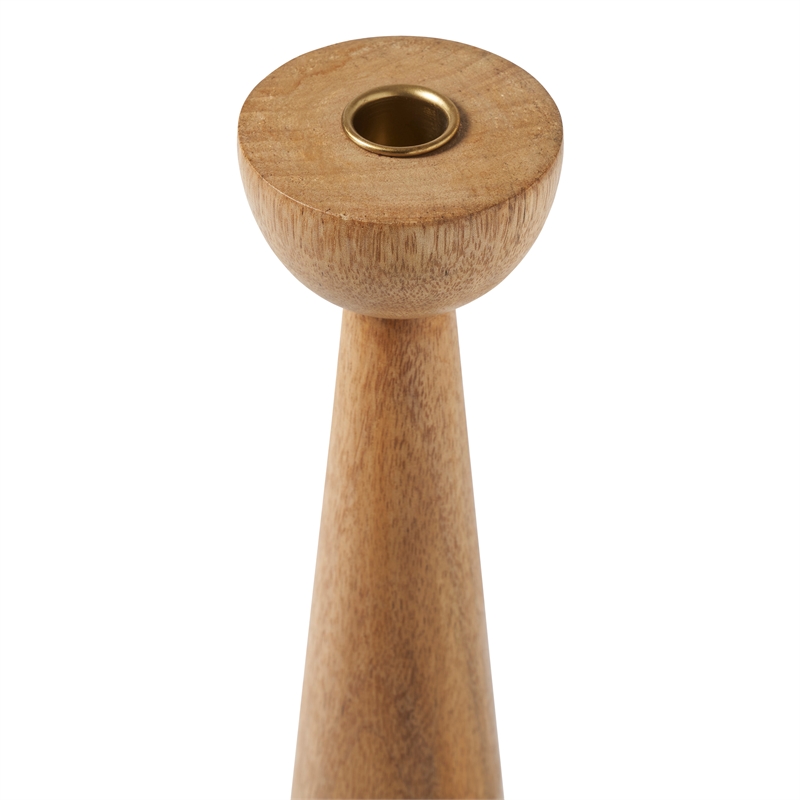 Laurier Candle Holder Light Brown