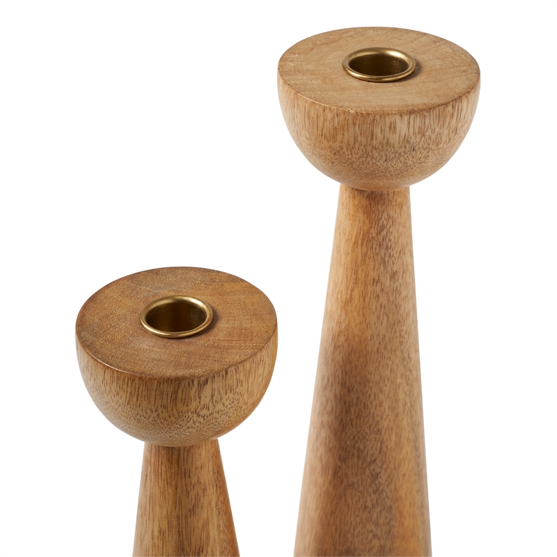 Laurier Candle Holder Light Brown