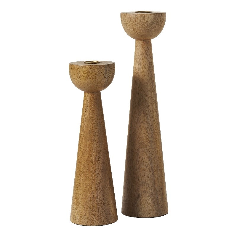 Laurier Candle Holder Light Brown