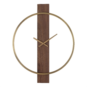 Avigail Wall Clock Antique Brushed Brass