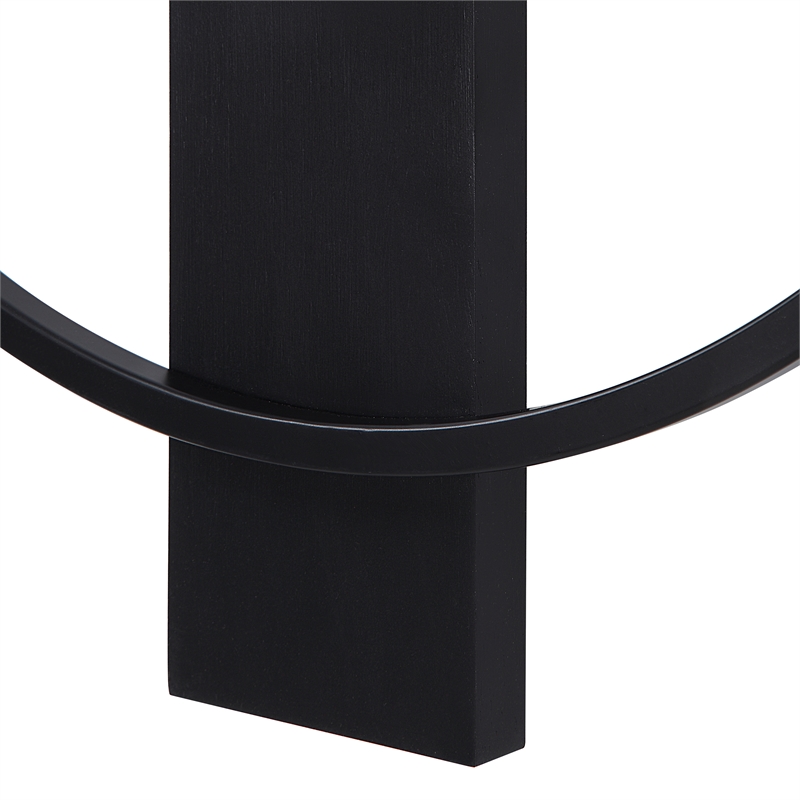Romane Indoor Iron Wall Clock Matte Black