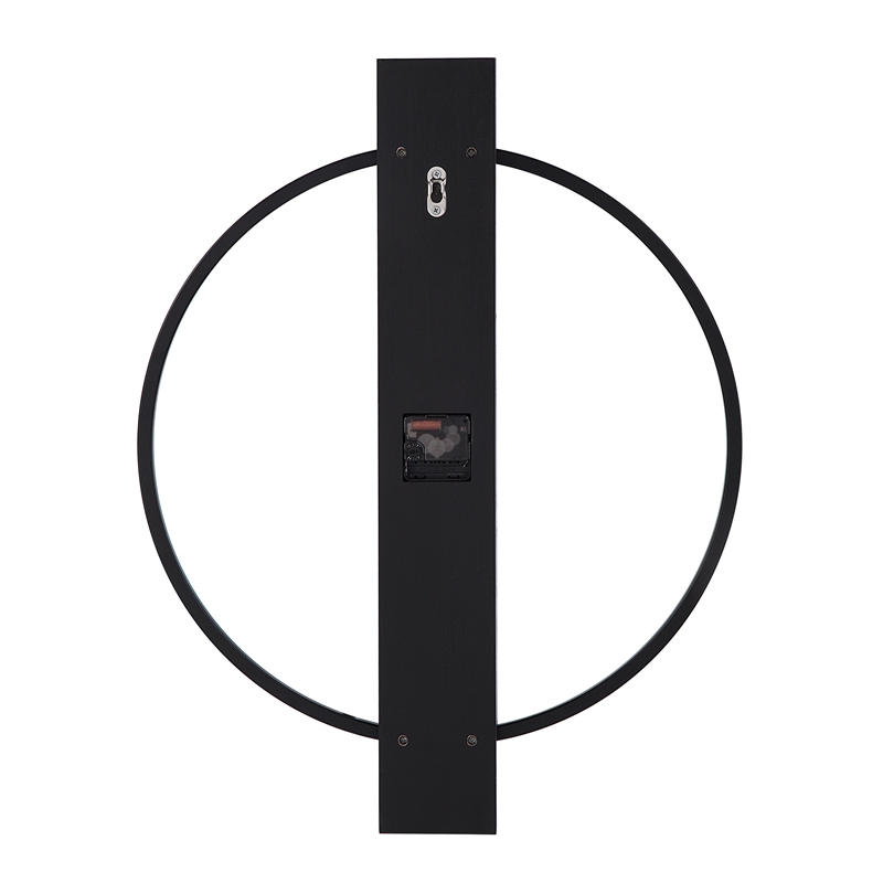 Romane Indoor Iron Wall Clock Matte Black