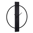 Romane Indoor Iron Wall Clock Matte Black