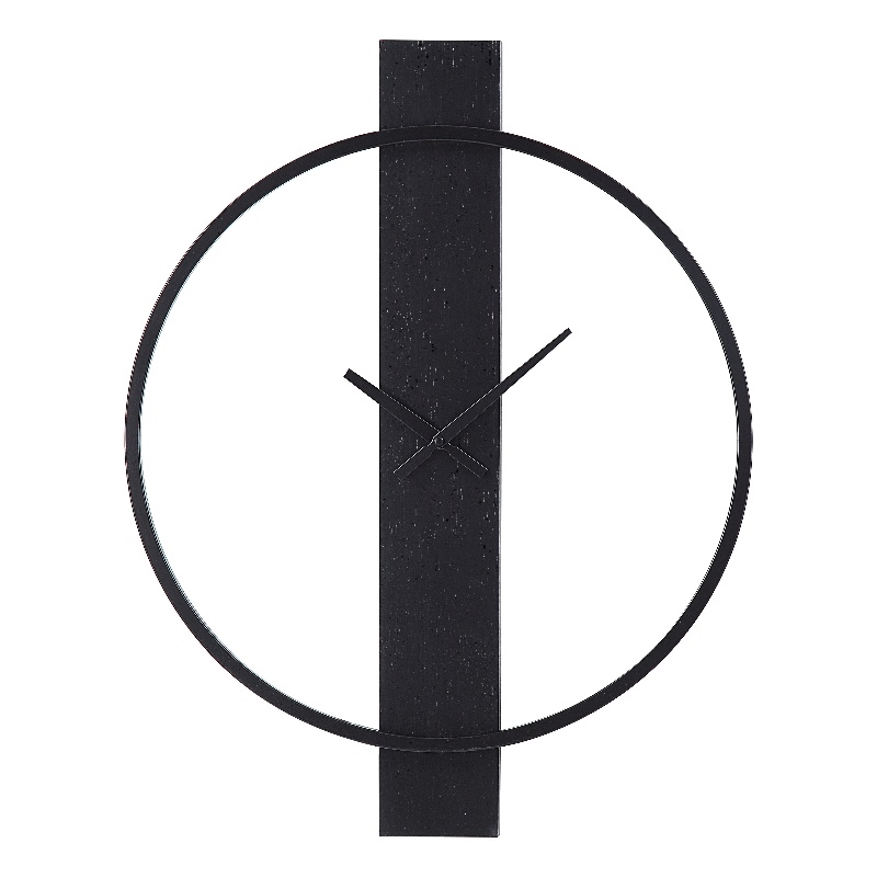 Romane Indoor Iron Wall Clock Matte Black