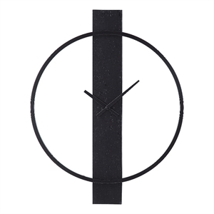 Romane Indoor Iron Wall Clock Matte Black