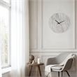Dayton Wall Clock Honed White