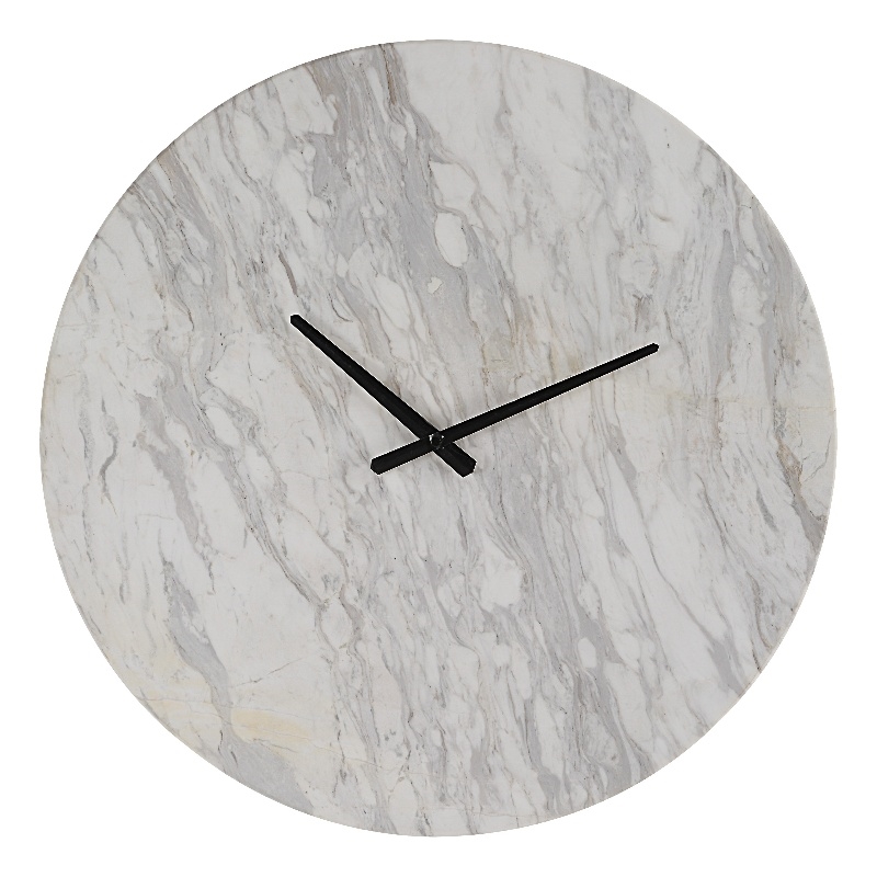 Dayton Wall Clock Honed White