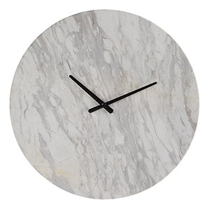 Dayton Wall Clock Honed White