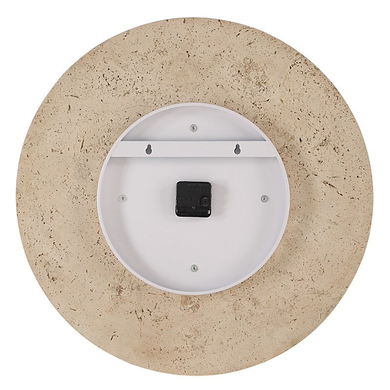 Fusion Wall Clock Natural Beige