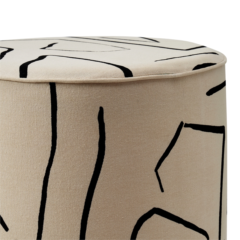 Rachelle Indoor Cotton Stool Cream