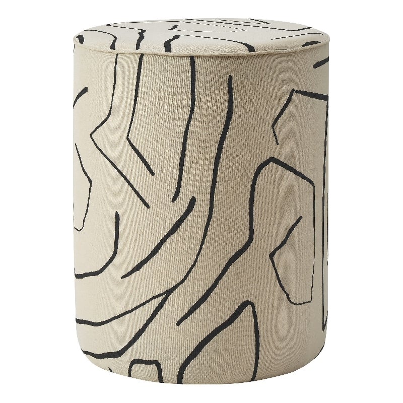 Rachelle Indoor Cotton Stool Cream