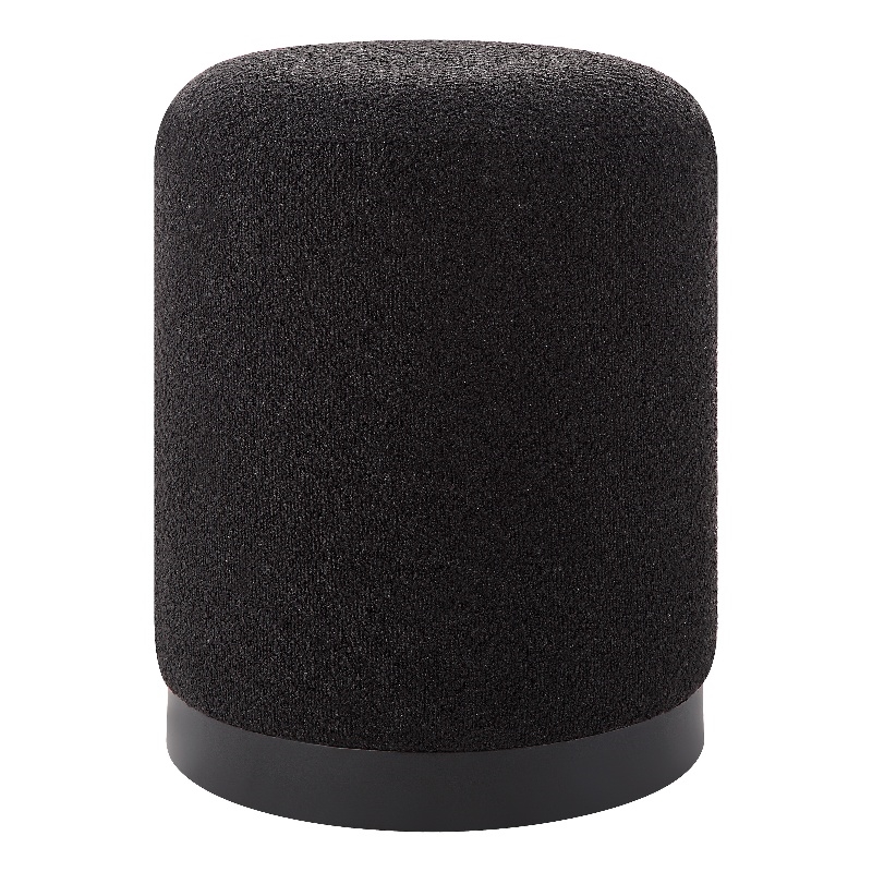 Castillo Indoor Boucle Ottoman Black