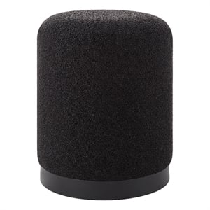 Castillo Indoor Boucle Ottoman Black