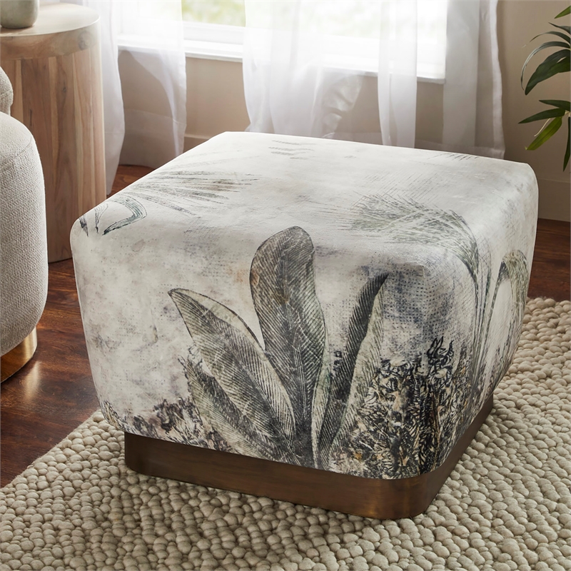 Tangle Indoor Ottoman Gray