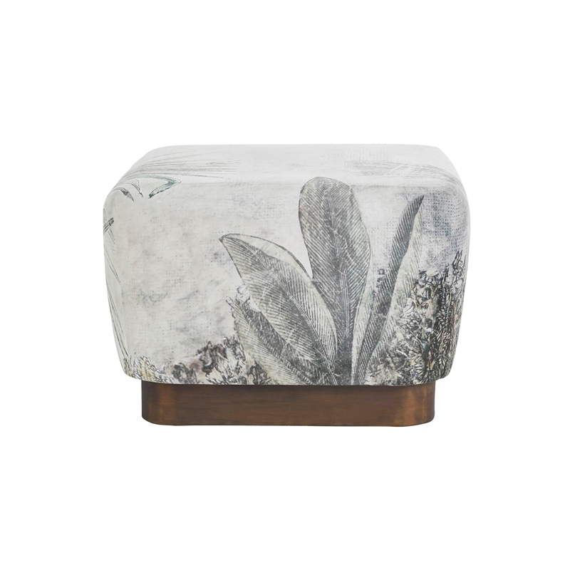 Tangle Indoor Ottoman Gray