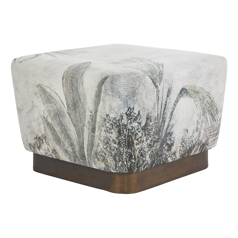 Tangle Indoor Ottoman Gray