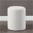 Corbin Indoor Boucle Ottoman Off White