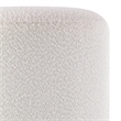 Corbin Indoor Boucle Ottoman Off White