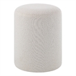 Corbin Indoor Boucle Ottoman Off White