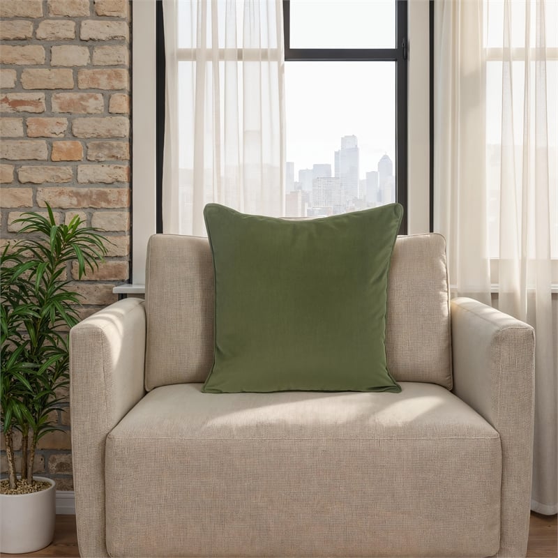 Fora Pillow 22 X 22 Green