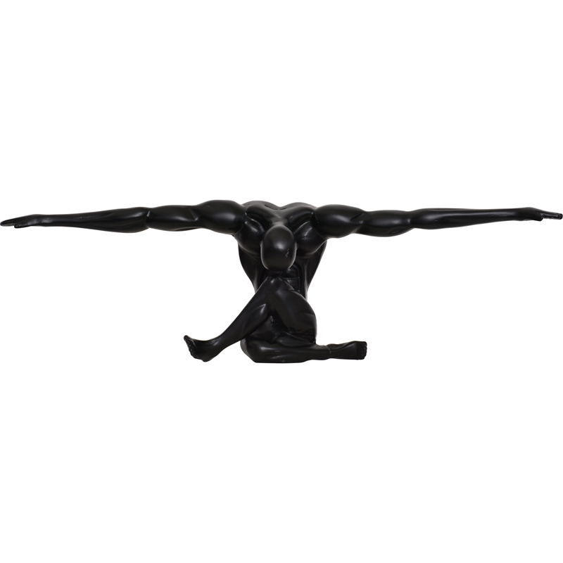 Mortal Indoor Aluminum Statue Matte Black