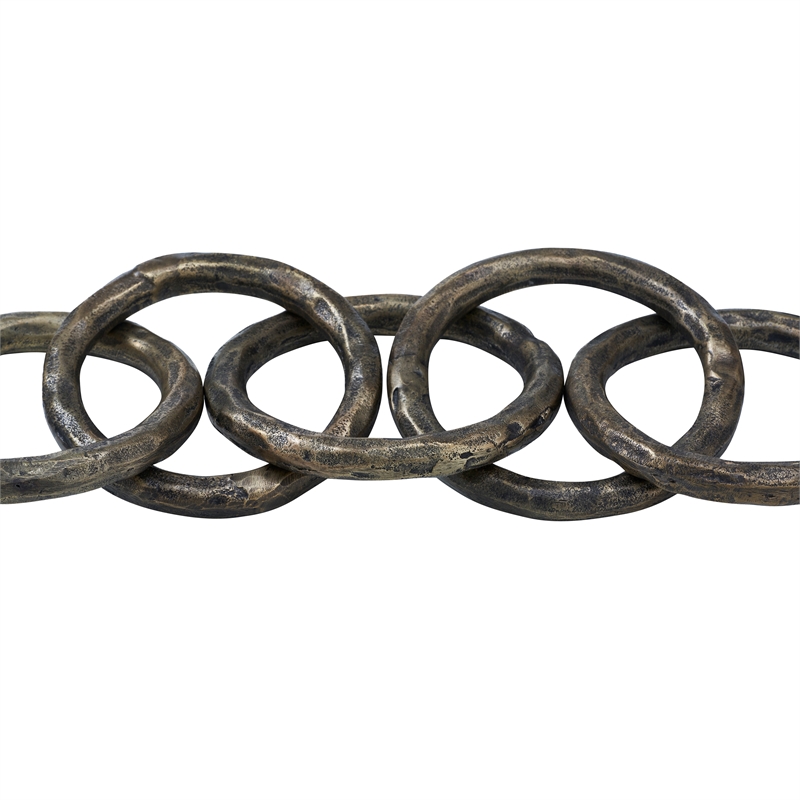 Quai  Indoor Cast Aluminum Table Top Accessory Antique Brass