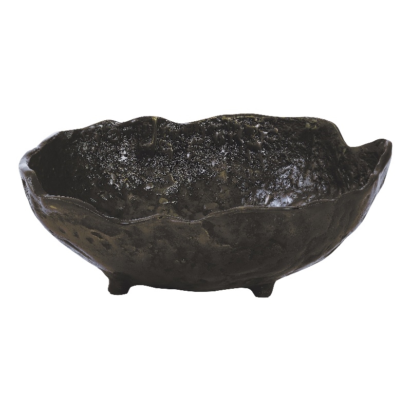 Sparta Indoor Cast Aluminum Bowl Brown