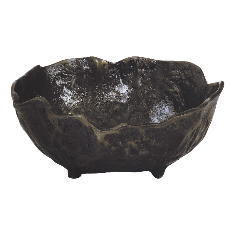Sparta Indoor Cast Aluminum Bowl Brown