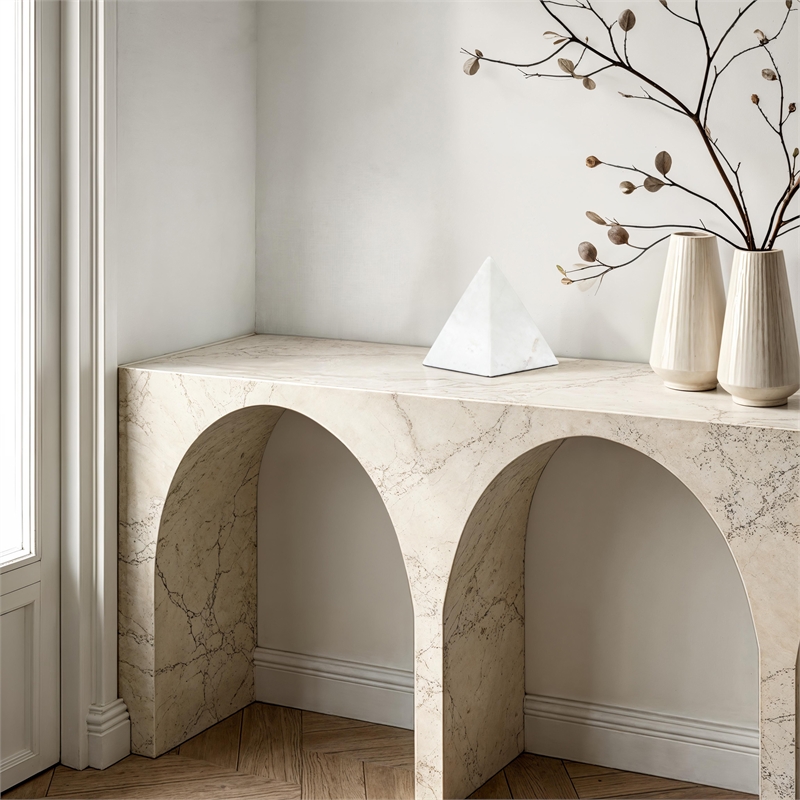 Symmetra Statue Banswara Marble White