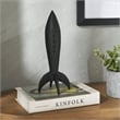 Rhodes Indoor Cast Aluminum Statue Matte Black
