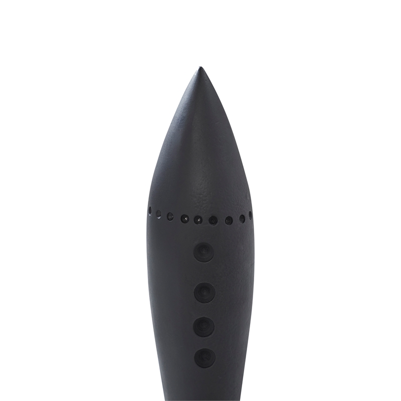 Rhodes Indoor Cast Aluminum Statue Matte Black