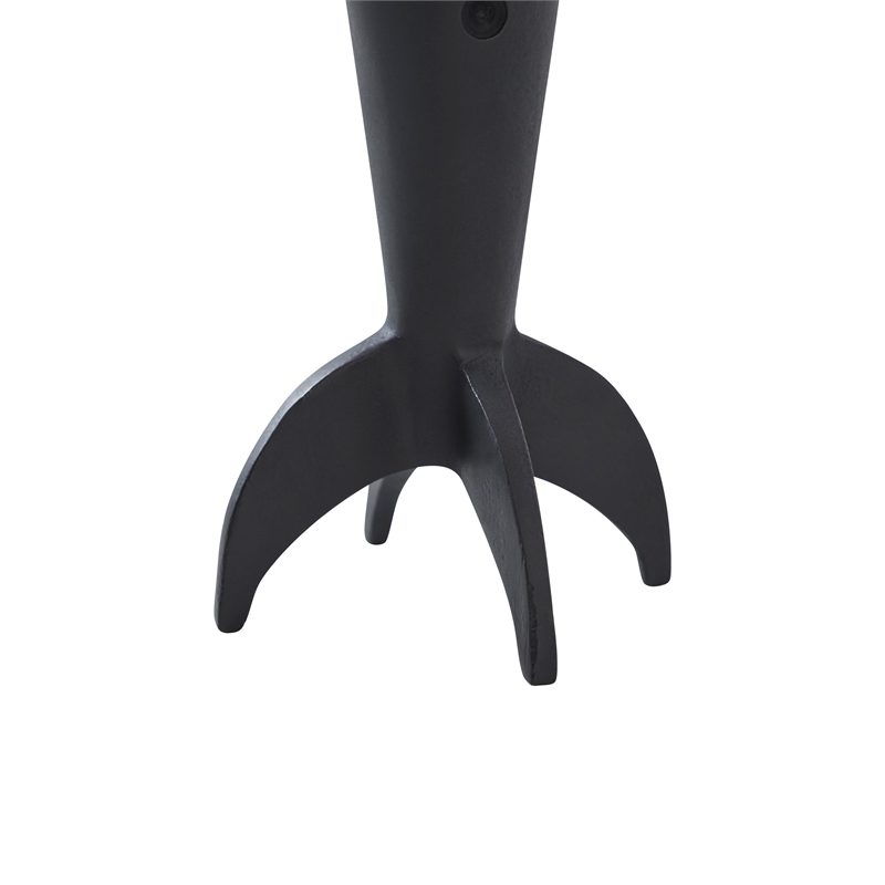 Rhodes Indoor Cast Aluminum Statue Matte Black