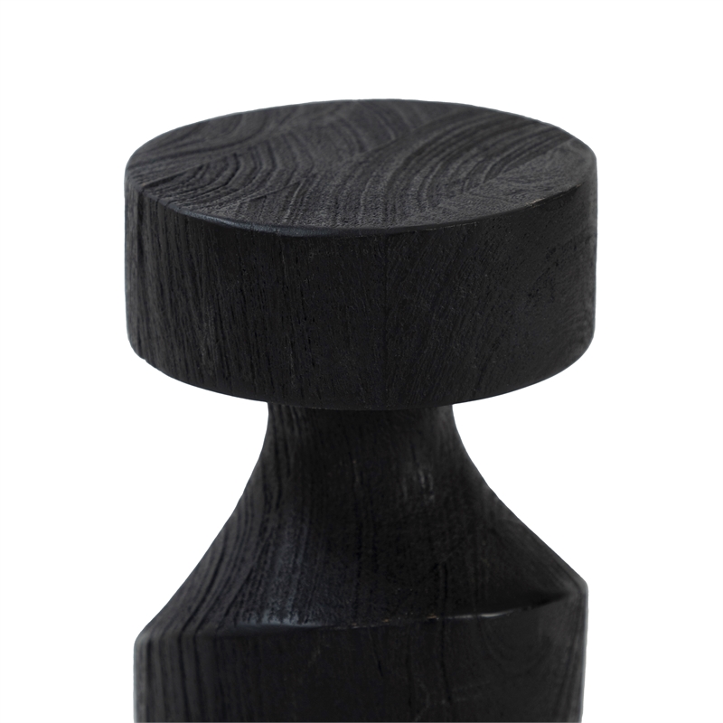 Severn Statue Mango Wood Black