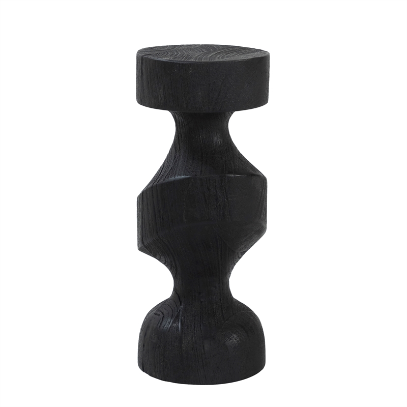 Severn Statue Mango Wood Black