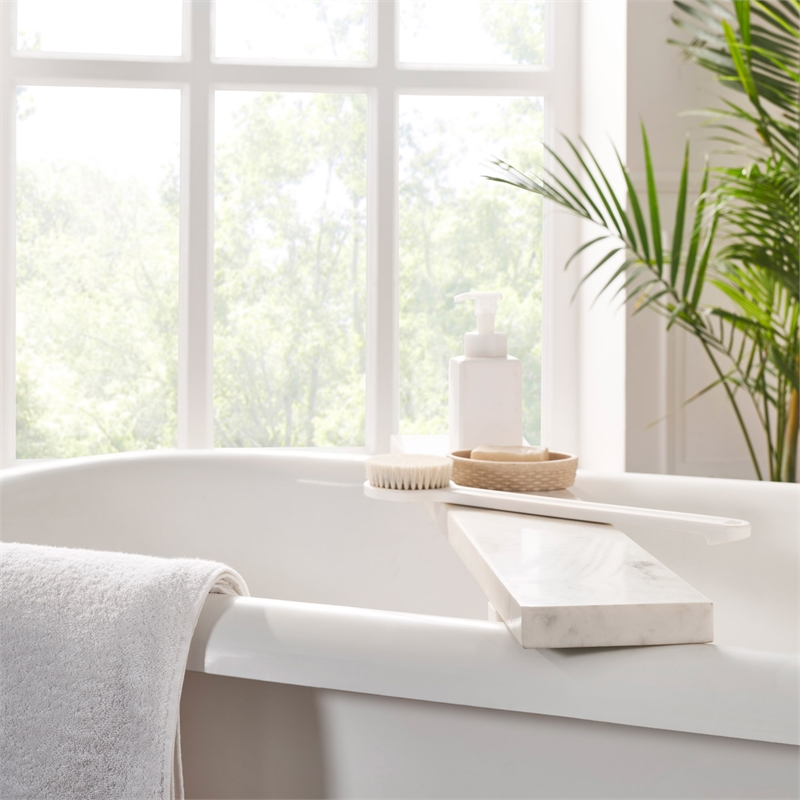 Inka Indoor Marble Tray White