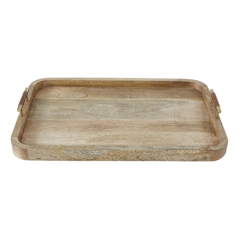 Mango Indoor Mango Wood Tray Natural Brown