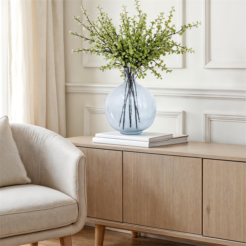 Mirabella Indoor Mouth Blown Glass Vase